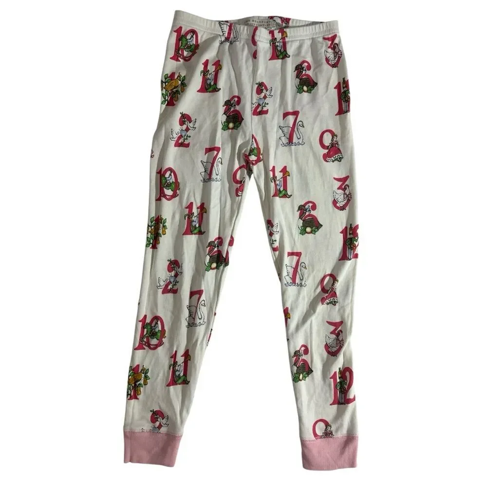 EEUC The Beaufort Bonnet Co. 12 days of Christmas pajama set size 7